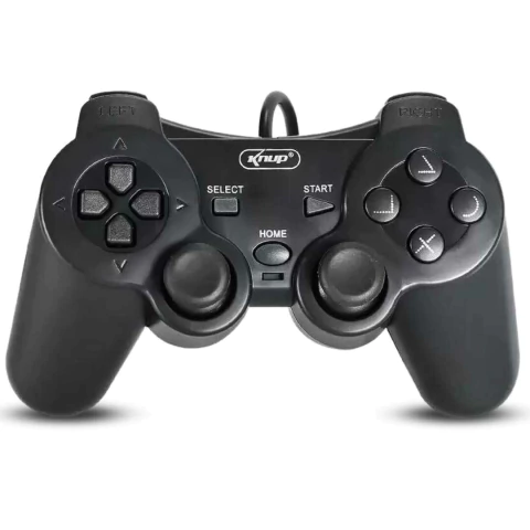 CONTROLE PS2 KNUP KP-GM014 COM FIO