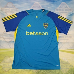 CAMISETA DE ENTRENAMIENTO BOCA JUNIORS C/ PUBLICIDADES !!! 2024 !!! AEROREADY !!!