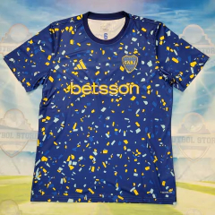CAMISETA DE BOCA JUNIORS PRE MATCH 2024 ! UTILERIA ! - FUTBOL STORE STAMP