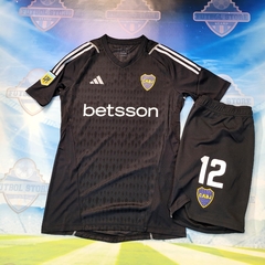 CONJUNTO DE ARQUERO DE DE BOCA JUNIORS 2024 LPF ! LEANDRO BREY ! CAMISETA Y SHORT ! UTILERIA !