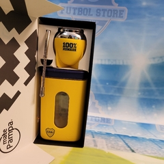 KIT DE MATE OFICIAL !!! BOCA JUNIORS !! YERBERO , MATE Y BOMBILLA !!! - comprar online