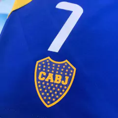 SHORT DE BOCA JUNIORS TITULAR MATCH !!! 2024 #7 ZEBALLOS !!! - comprar online