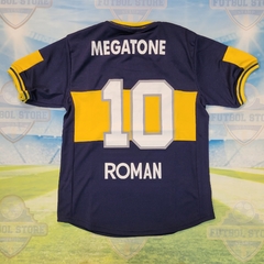 CAMISETA DE BOCA JUNIORS 2007 RETRO ! 10 ROMAN ! - comprar online