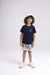 Conjunto Malha com Bermuda Estampada Menino Bugbee