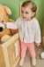 Casaco Pelo Off White Infantil Menina