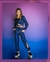Conjunto metalizado azul Pinkx