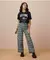 Calça Wide Leg Cargo Xadrez Teen Juvenil Iam Authoria