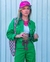 Calça Wide Leg Sarja Verde Fruto - Bzzum Kids e Teens