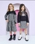 Conjunto Blusão e Saia Xadrez Momi - Bzzum Kids e Teens