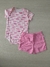 Conjunto body e short bebê