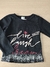 Blusa Manga Longa Menina Preta Cotton - comprar online