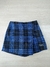 Short Saia Tweed Azul Iam Authoria