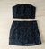Conjunto Top e Saia em Tela com Brilho Amofany