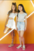 Conjunto Short e Cropped Branco Pinkx - Bzzum Kids e Teens