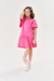 Vestido Infantil Rosa Menina Cinti