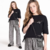 Calça Wide Leg Metalizada Prata Juvenil Vallen - comprar online