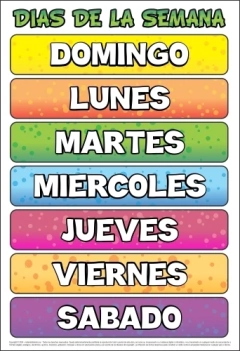Poster "Días de la semana"