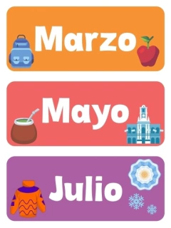 Poster meses del año