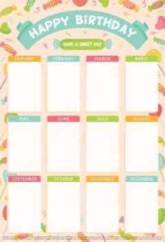 Poster de Cumpleaños 04 - comprar online