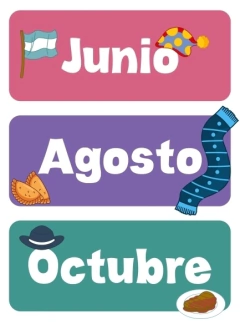 Poster meses del año - comprar online