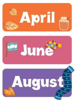 Poster meses del año en internet