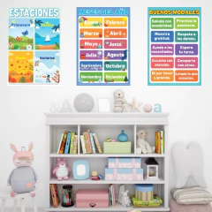 Poster meses del año - materialdidactico.ar