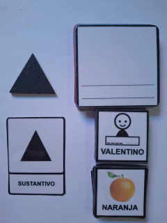 Imagen de GRAMA PICTORACIONAL: Material Plástico para trabajar el Aprendizaje Gramatical de Montessori. 310 PICTOGRAMAS