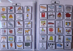 PICTORACIONAL: 310 PICTOGRAMAS PLÁSTICOS PARA ARMAR ORACIONES (OPCIONAL ENCUADERNADO Y CON ABROJO) - materialdidactico.ar