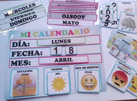 PDF IMPRIMIBLE de Mi Calendario: Juego Interactivo de Registro Diario para Niños