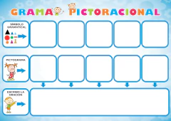 GRAMA PICTORACIONAL: Material Plástico para trabajar el Aprendizaje Gramatical de Montessori. 310 PICTOGRAMAS