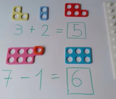 FICHAS NUMÉRICAS PARA MATEMÁTICA MANIPULATIVA en internet