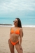 Bikini Lali Naranja Fluo Textura Gruesa en internet
