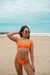 Bikini Lali Naranja Fluo Textura Gruesa - comprar online