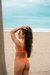 Bikini Lali Naranja Fluo Textura Gruesa - Macadamia Lencería de la Suerte 