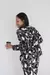 PREVENTA - Pijama Kimono Modal Print Fondo Gris - comprar online