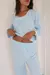 PREVENTA - Pijama Puntilla Celeste