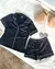 PREVENTA - Pijama Camisero Satinado Negro CORTO