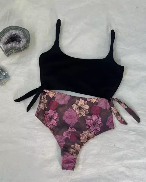 PREVENTA - Bikini Clivia Negro Primavera - comprar online