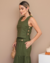 Conjunto saia longa botões