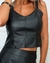 Blusa lisa couro eco - comprar online