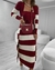 Conjunto vestido e sobretudo