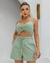 Conjunto shorts e croped linho - loja online