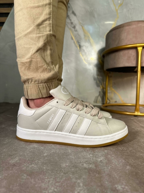 Ad Campus Premium Sintético Bege/Branco/Caramelo