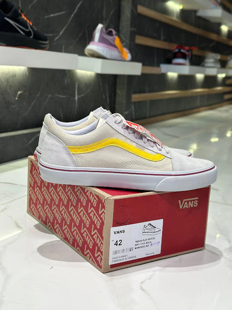 Sk8 Bege Amarelo Premium