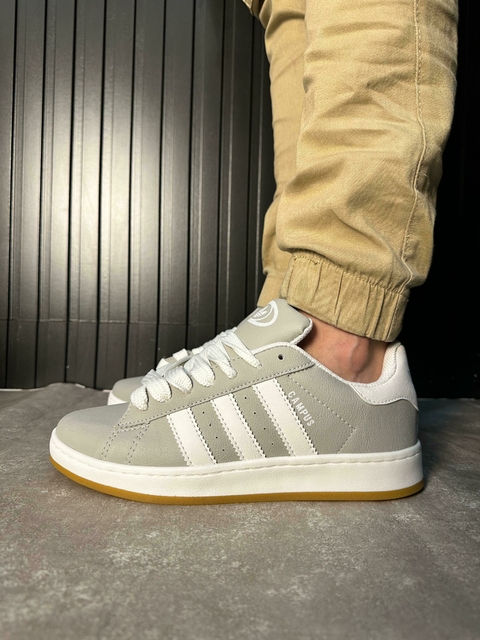 Ad Campus Premium Sintético Cinza/Branco