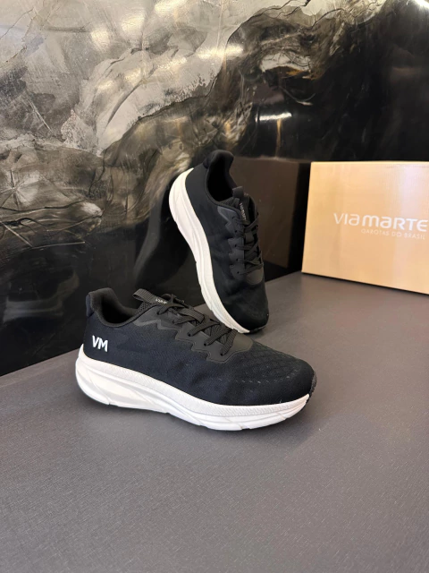 TENIS VIA MARTE JACKAR PRETO - comprar online