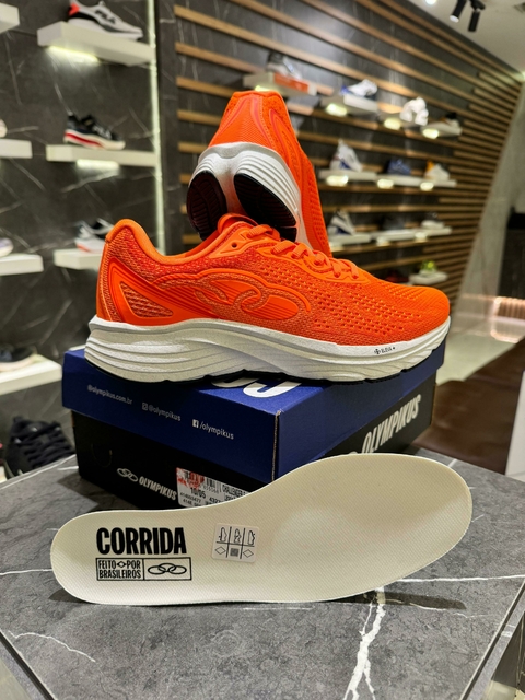 Tênis Olympikus Challenger 5 Laranja/Neon (Original)