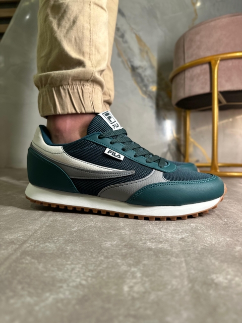 Tênis Fila Renno Classic Verde/Branco (Original)