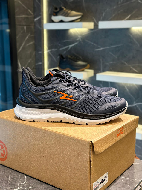TENIS ADRUN FLEX GO MARINHO/PRETO/LARANJA/STEEL