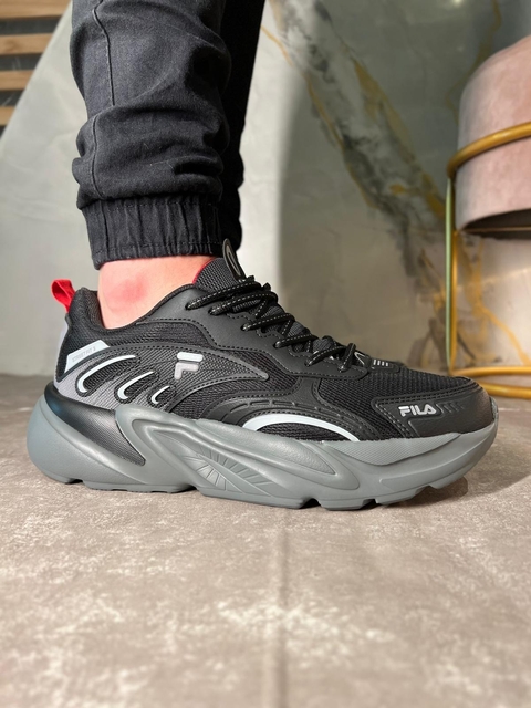 Tênis Fila Street Fit 2 Preto/Cinza/Vermelho